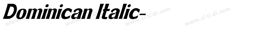 Dominican Italic字体转换